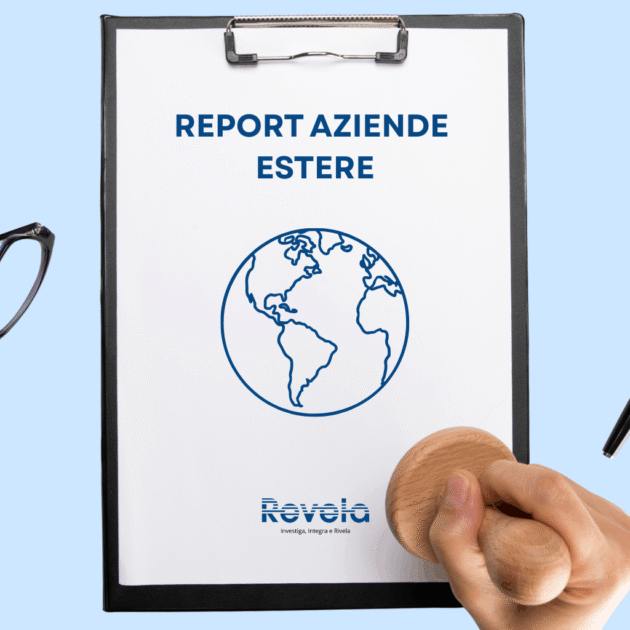 Report su aziende estere di Revela SRL per valutare affidabilità, bilanci e struttura societaria di imprese internazionali